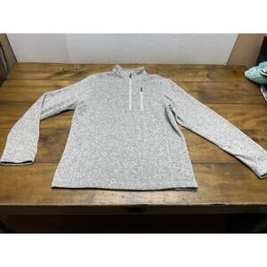 Woolrich Pullover 1/4 Zip Gray Sweater Long Sleeve Outdoor Men’s Size Medium